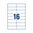 100 planches de 16 étiquettes blanches multi-usages - AVERY