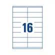 100 planches de 16 &eacute;tiquettes blanches multi-usages AVERY 105x35mm 