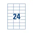 100 planches de 24 étiquettes blanches multi-usages - 70x37mm - AVERY