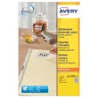 25 planches de 189 &eacute;tiquettes blanches enlevables - 25,4x10mm - AVERY 