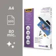 100 Pochettes de plastification SuperQuick brillantes - A4 - 80 microns - Fellowes