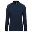 Polo homme - Manches longues - Taille S - Marine
