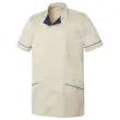TUNIQUE MANCHES COURTES HOMME À COL TAILLEUR ALEXIS – BEIGE NAVY – T.6