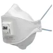 10 Masques blancs coque avec valve - Taille unique