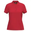 Polo femme - Manches courtes - Taille XL - Rouge 