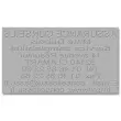 Plaque caoutchouc seule - 9 lignes 