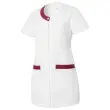 TUNIQUE M&Eacute;DICALE MANCHES COURTES F VALENTINE HASSON&ndash;BLANC BORDEAUX&ndash;T.2 