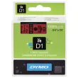 Ruban pour titreuse DYMO D1 19 mm rouge  impression noire 