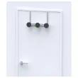 Pat&egrave;re de porte Triple - m&eacute;tal et noir - ALBA 