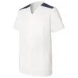 TUNIQUE MÉDICALE MANCHES COURTES F VALENTINE HASSON–BLANC MARINE–T.5