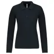 Polo femme - Manches longues - Taille S - Marine