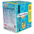 100 stylos bille Inkjoy 100 CAP PAPER MATE - Pack éco - Noirs