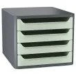 Module de classement - 4 tiroirs - Vert sauge - CEP