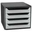 Module de classement - 4 tiroirs - Gris - CEP