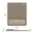 Tapis de souris repose-poignet Breyta - Sable - FELLOWES 