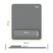Tapis de souris avec repose-poignet Breyta - Gris - FELLOWES