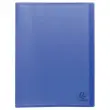 Protège-documents plastique recyclé - 80 vues - Bleu - EXACOMPTA