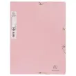 Chemise élastiques 3 rabats - Carte recyclée - Rose - EXACOMPTA