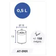 Cendrier mural - 0,5L - Noir - PROBBAX 