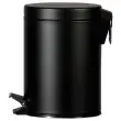 Collecteur à pédale avec bac intérieur en plastique - 5L - Noir