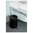 Collecteur à pédale avec bac intérieur en plastique - 5L - Noir