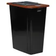 Cadre pour collecteurs "recyclage" 60L et 80L - Brun