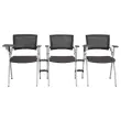 3 Les 3 chaises pliables et encastrables - Résille