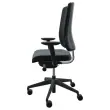 Si&egrave;ge synchrone ATILA ERGO tissu noir accotoirs 4D 
