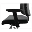 Si&egrave;ge synchrone ATILA ERGO tissu noir accotoirs 4D 