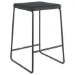 2 Tabourets Medso - Simili cuir - Noir 