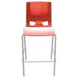 Tabouret haut Fondo hocker - Polypropylène - Rouge