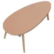 Table basse upcyclée Bellecombe - 95 x P50 cm - Montée - Camel
