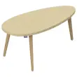 Table basse upcyclée Bellecombe - 95 x P50 cm - Sable