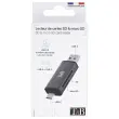 Lecteur Cartes 3 ports USB 3.0 - Aluminium - T'NB