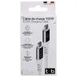 Câble 100W 2m USB-C/USB-C - Tressé - Blanc - T'NB