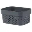 Panier de rangement Pixel 1.5L gris clair SUNDIS