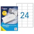 100 Boîte 2400 Etiquettes Multi-Usage 63,3x33,9 - AGIPA