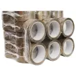 6 Rouleaux adh&eacute;sifs d'emballage - 100 m x 48 mm - Havane 