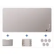 Tableau en Verre Mat Magnétique 100x200 + Kit - Gris- LEGAMASTER