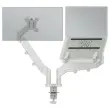 Double Bras Ecran Pivotant & Inclinable avec support PC - LEITZ 