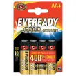 4 Piles alcalines ENERGIZER Eveready LR6(AA)