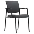 2 Chaise Synergy Gris Fonc&eacute; - Acier Robuste - GENERIQUE 
