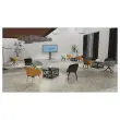 2 Fauteuil Arco Arrondi Beige - Pied Pyramidal - GENERIQUE 