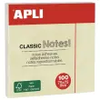 Bloc notes adhésives 75 x 75 mm 100 feuilles jaune