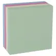 Bloc cube 400 feuilles 75x75 mm couleurs assorties pastel