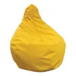 Pouf poire jaune