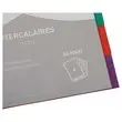 Jeu d'intercalaires carte lustrée 3/10e - A4+ - 6 touches - Fiducial