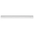 Règle de bureau simple en plastique - 50 cm
