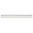 Règle de bureau simple en plastique - 30 cm