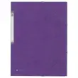 Chemise 3 rabats &agrave; &eacute;lastique en carte rigide - Violet - FIDUCIAL 